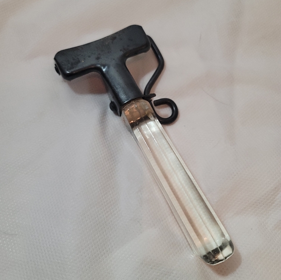 Vintage PYREX Blue Flameware 1940's 7" Skillet #817B w/Glass Handle - Picture 8 of 10